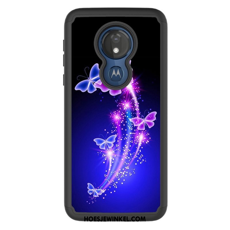 Moto G7 Power Hoesje Hoes Bescherming Mobiele Telefoon, Moto G7 Power Hoesje Spotprent Doek