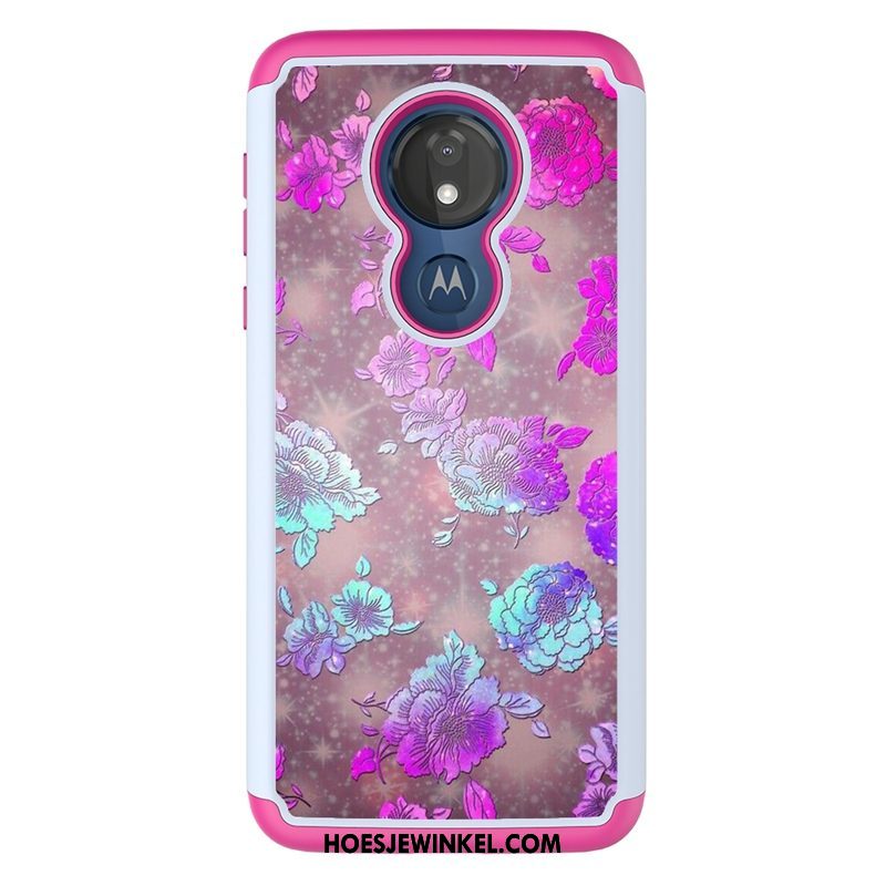 Moto G7 Power Hoesje Hoes Bescherming Mobiele Telefoon, Moto G7 Power Hoesje Spotprent Doek