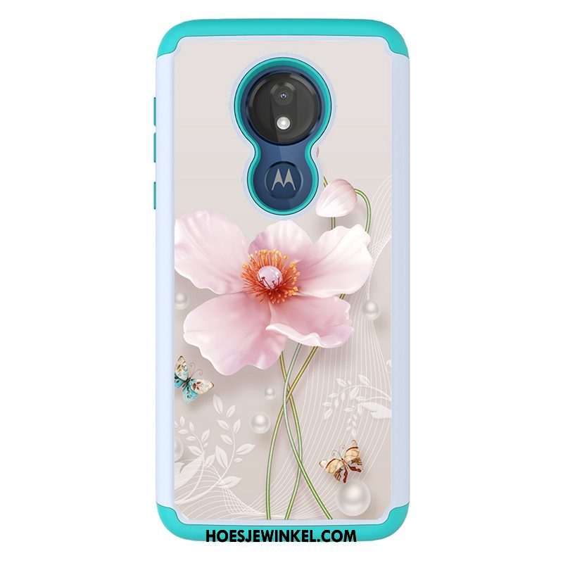 Moto G7 Power Hoesje Hoes Bescherming Mobiele Telefoon, Moto G7 Power Hoesje Spotprent Doek