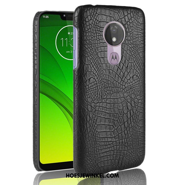 Moto G7 Power Hoesje Mobiele Telefoon Hoes Bescherming, Moto G7 Power Hoesje Hard Zwart