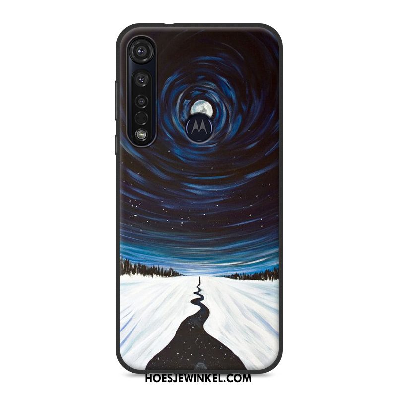 Moto G8 Plus Hoesje All Inclusive Anti-fall Bescherming, Moto G8 Plus Hoesje Mobiele Telefoon Blauw