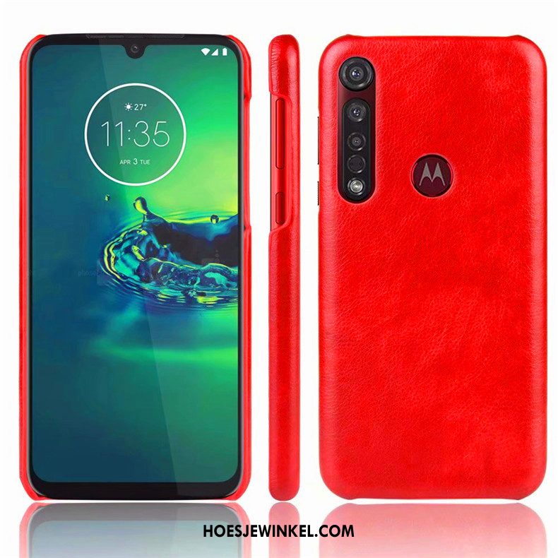 Moto G8 Plus Hoesje Eenvoudige Anti-fall Bescherming, Moto G8 Plus Hoesje Mobiele Telefoon Blauw