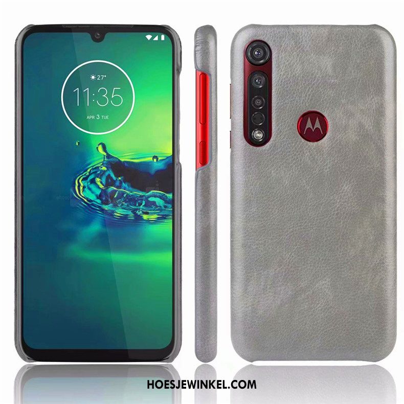 Moto G8 Plus Hoesje Eenvoudige Anti-fall Bescherming, Moto G8 Plus Hoesje Mobiele Telefoon Blauw