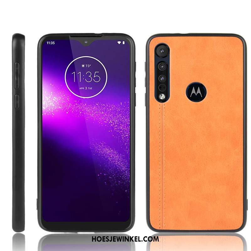 Moto G8 Plus Hoesje Hoes Bedrijf Bescherming, Moto G8 Plus Hoesje All Inclusive Zwart