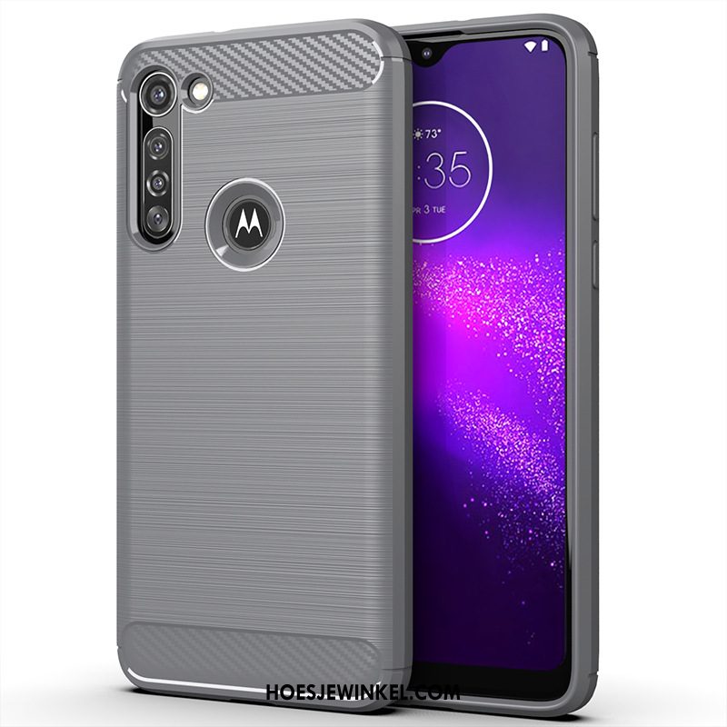 Moto G8 Power Hoesje Grijs Anti-fall Mobiele Telefoon, Moto G8 Power Hoesje Zacht All Inclusive