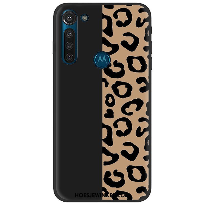 Moto G8 Power Hoesje Mobiele Telefoon Zwart Geschilderd, Moto G8 Power Hoesje Zacht Hoes