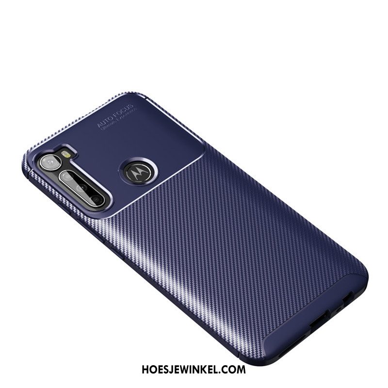 Moto G8 Power Hoesje Zwart Bescherming Mobiele Telefoon, Moto G8 Power Hoesje Fiber Anti-fall