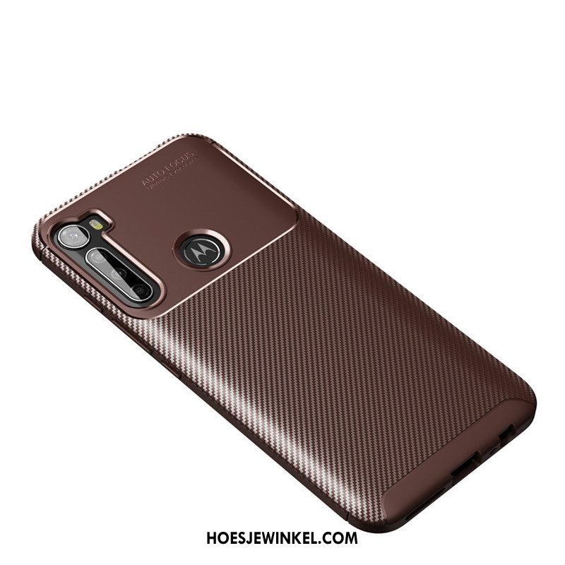 Moto G8 Power Hoesje Zwart Bescherming Mobiele Telefoon, Moto G8 Power Hoesje Fiber Anti-fall