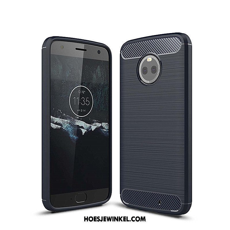 Moto X4 Hoesje Blauw Zacht Mobiele Telefoon, Moto X4 Hoesje Bescherming Hoes