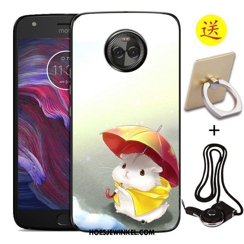 Moto X4 Hoesje Mobiele Telefoon All Inclusive Anti-fall, Moto X4 Hoesje Geschilderd Hoes Beige