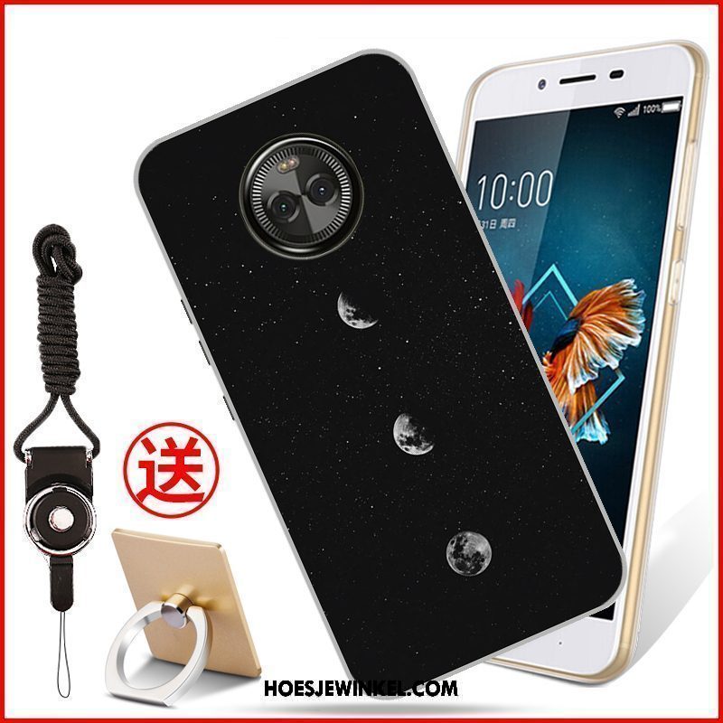 Moto X4 Hoesje Siliconen Spotprent Grijs, Moto X4 Hoesje All Inclusive Bescherming