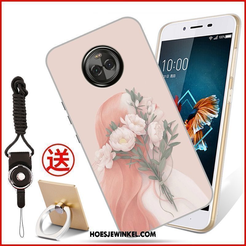 Moto X4 Hoesje Siliconen Spotprent Grijs, Moto X4 Hoesje All Inclusive Bescherming