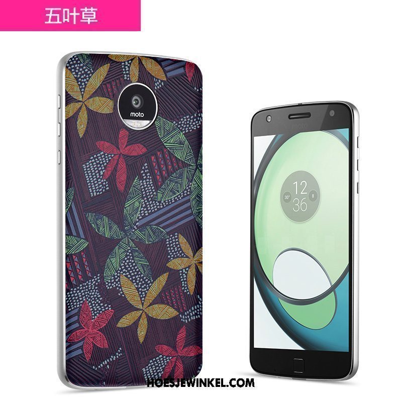 Moto Z2 Play Hoesje Achterklep Mobiele Telefoon Blauw, Moto Z2 Play Hoesje