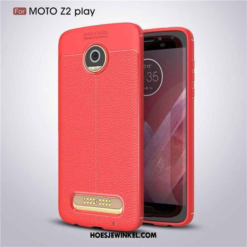 Moto Z2 Play Hoesje Grijs Patroon Hoes, Moto Z2 Play Hoesje Antislip Anti-fall