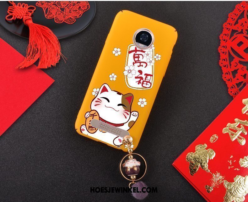 Moto Z2 Play Hoesje Hanger Rijkdom Rood, Moto Z2 Play Hoesje Hoes Zwart