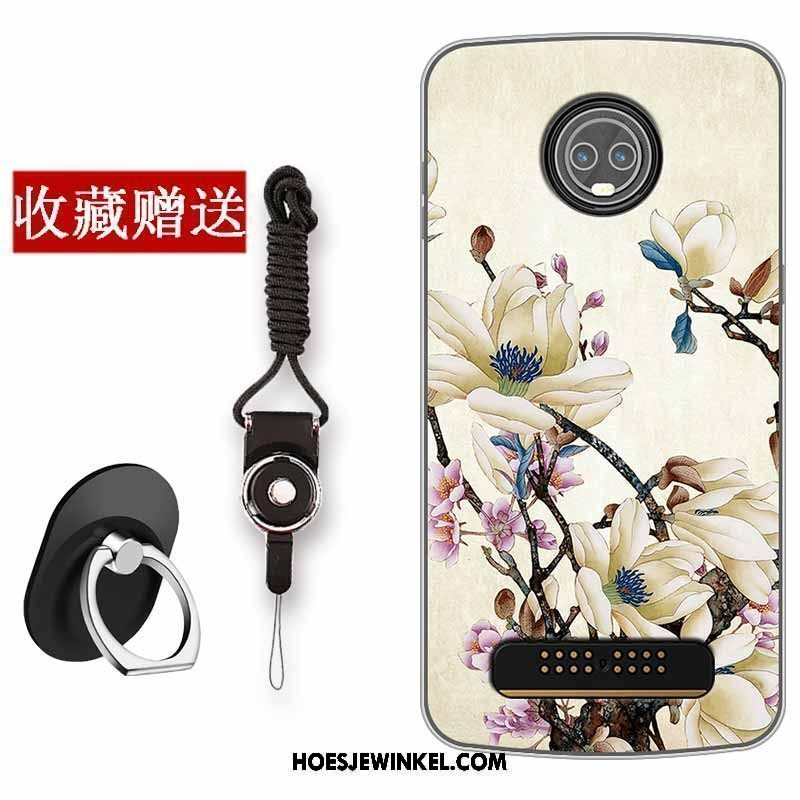 Moto Z3 Play Hoesje All Inclusive Bescherming Hoes, Moto Z3 Play Hoesje Kunst Siliconen