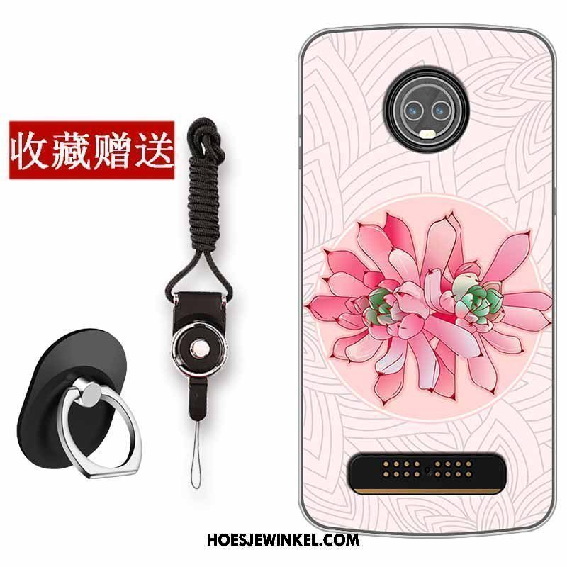Moto Z3 Play Hoesje All Inclusive Bescherming Hoes, Moto Z3 Play Hoesje Kunst Siliconen