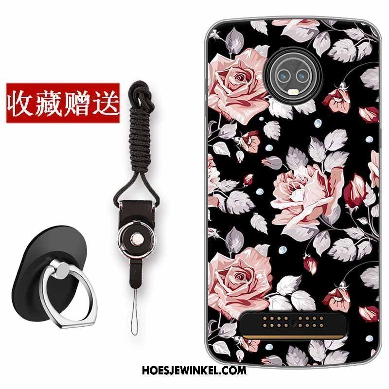 Moto Z3 Play Hoesje All Inclusive Bescherming Hoes, Moto Z3 Play Hoesje Kunst Siliconen