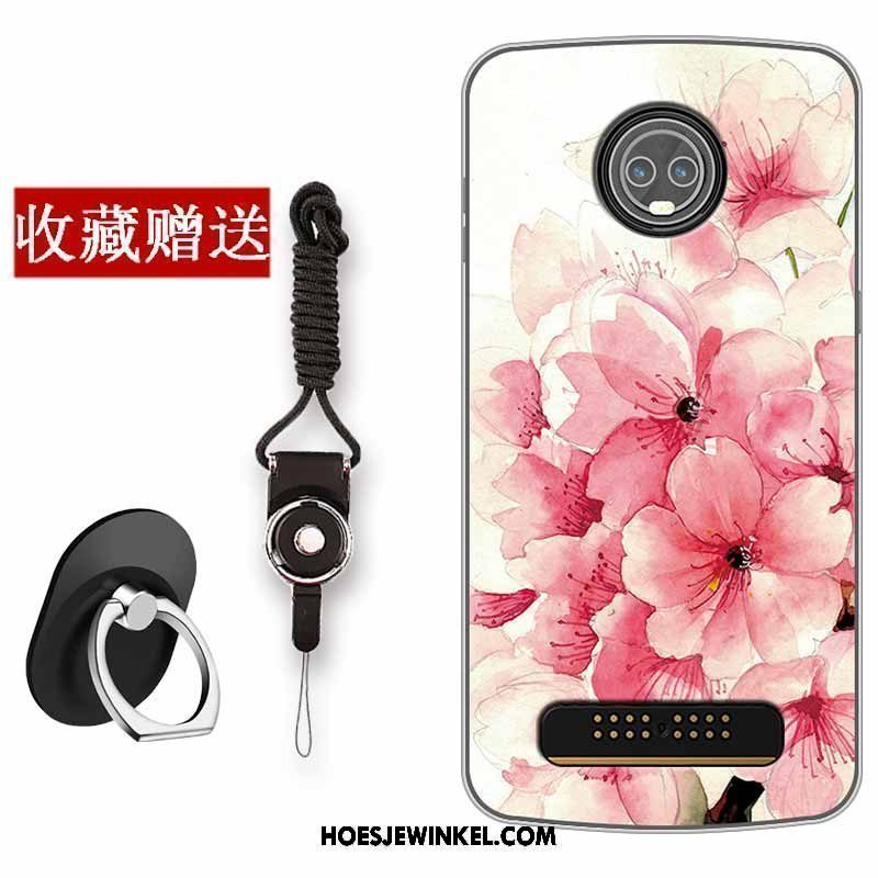 Moto Z3 Play Hoesje All Inclusive Bescherming Hoes, Moto Z3 Play Hoesje Kunst Siliconen