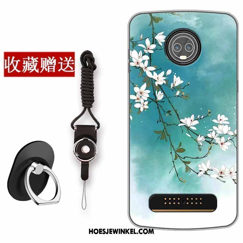 Moto Z3 Play Hoesje All Inclusive Bescherming Hoes, Moto Z3 Play Hoesje Kunst Siliconen