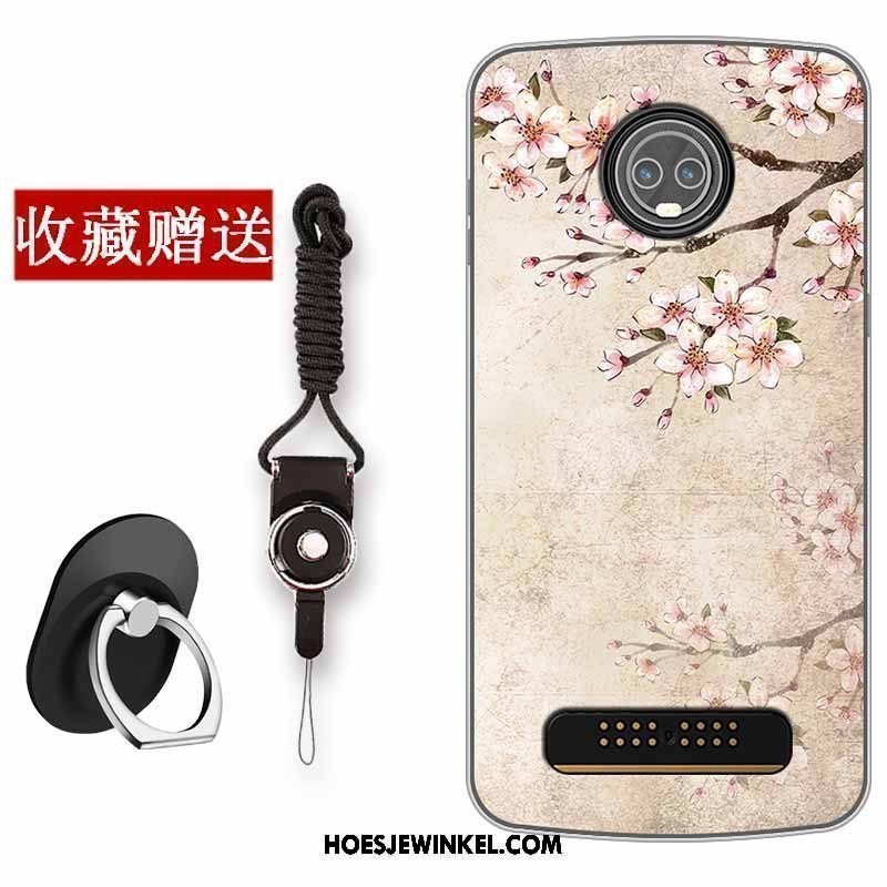 Moto Z3 Play Hoesje All Inclusive Bescherming Hoes, Moto Z3 Play Hoesje Kunst Siliconen