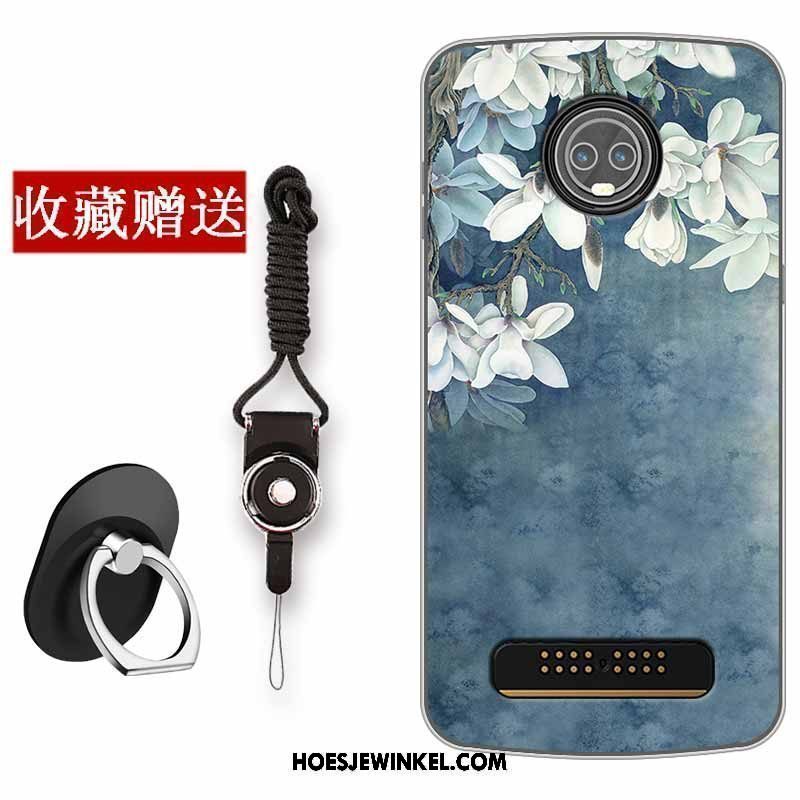 Moto Z3 Play Hoesje All Inclusive Bescherming Hoes, Moto Z3 Play Hoesje Kunst Siliconen