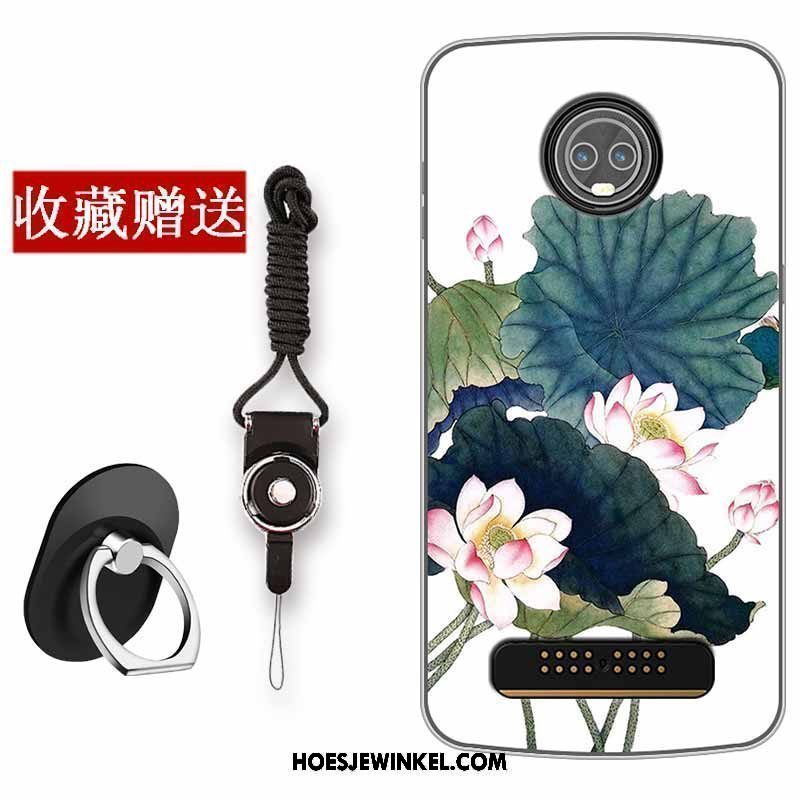 Moto Z3 Play Hoesje All Inclusive Bescherming Hoes, Moto Z3 Play Hoesje Kunst Siliconen