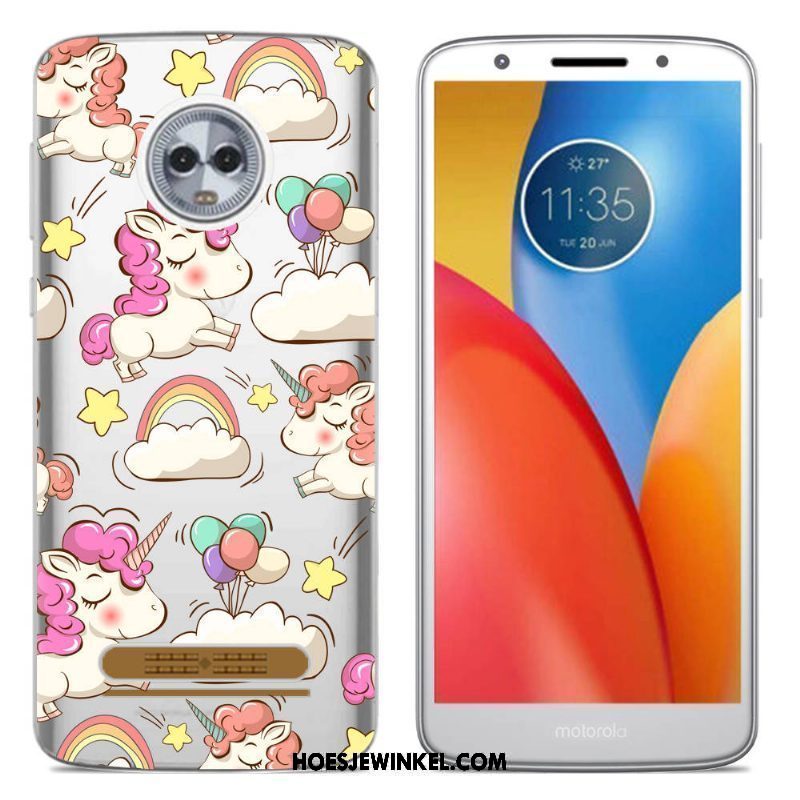 Moto Z3 Play Hoesje Bescherming Kleur Scheppend, Moto Z3 Play Hoesje Hoes Mobiele Telefoon Beige