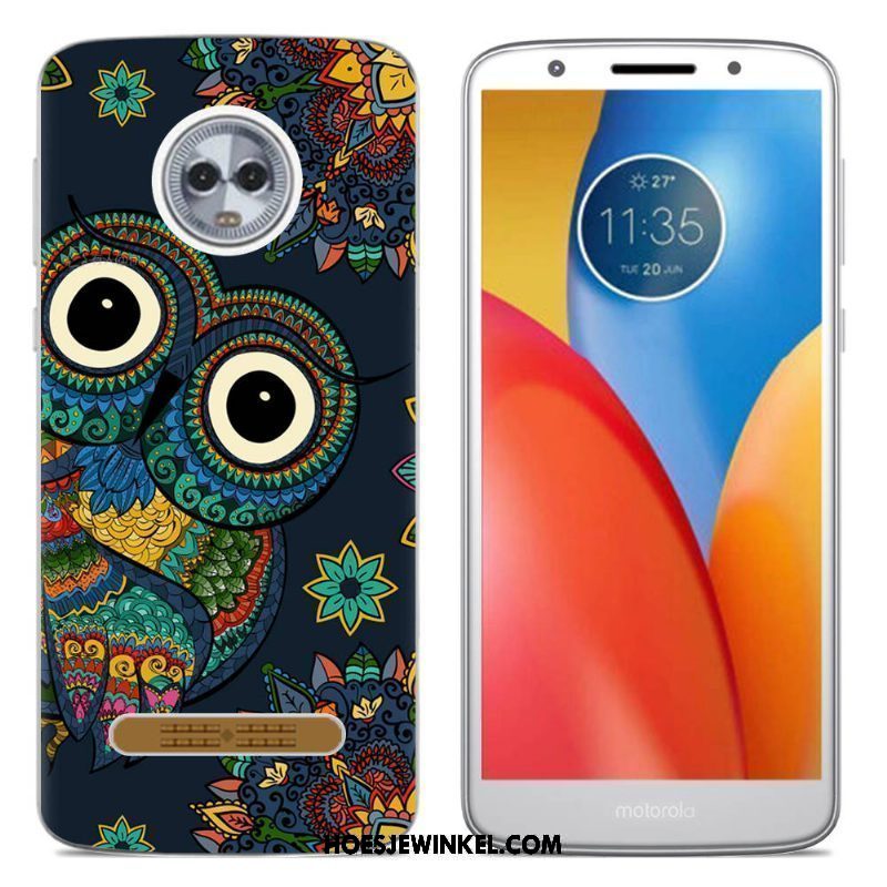 Moto Z3 Play Hoesje Bescherming Kleur Scheppend, Moto Z3 Play Hoesje Hoes Mobiele Telefoon Beige