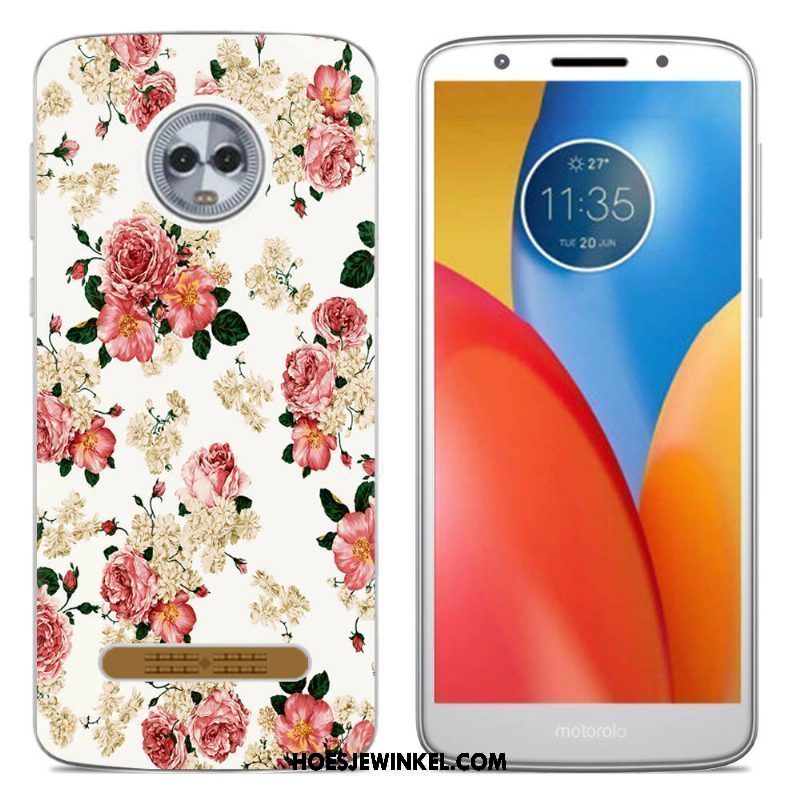 Moto Z3 Play Hoesje Bescherming Kleur Scheppend, Moto Z3 Play Hoesje Hoes Mobiele Telefoon Beige