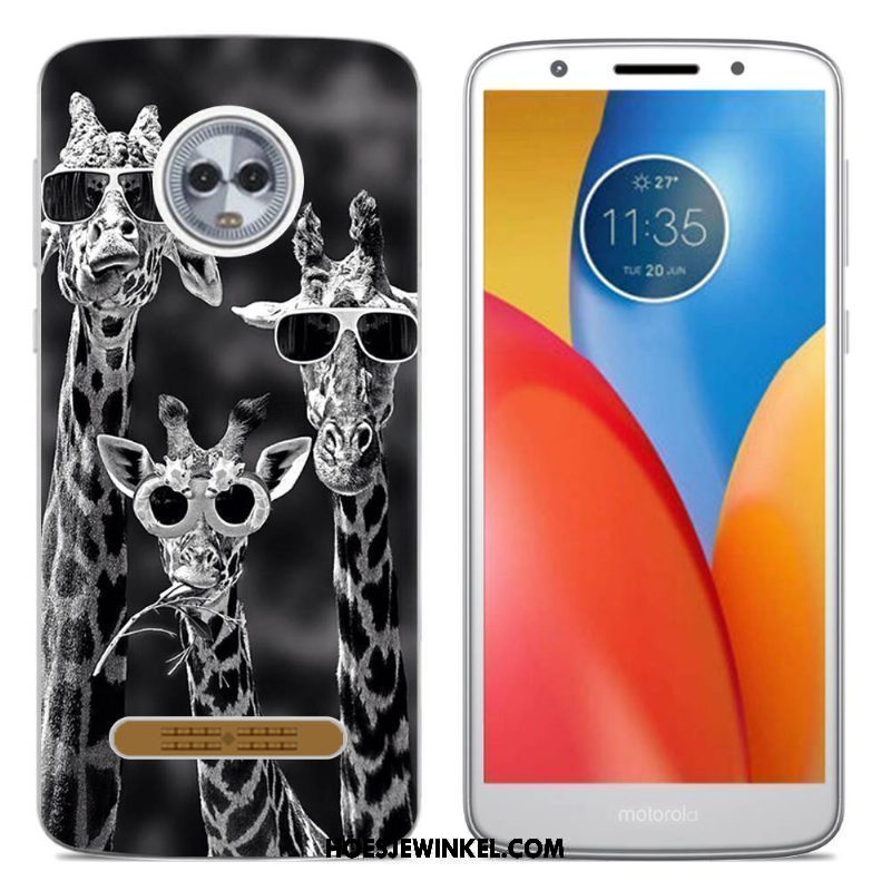 Moto Z3 Play Hoesje Bescherming Kleur Scheppend, Moto Z3 Play Hoesje Hoes Mobiele Telefoon Beige