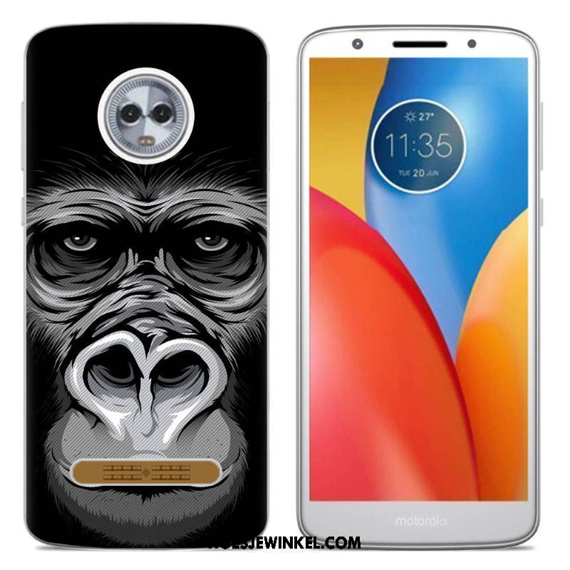 Moto Z3 Play Hoesje Bescherming Kleur Scheppend, Moto Z3 Play Hoesje Hoes Mobiele Telefoon Beige