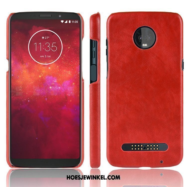 Moto Z3 Play Hoesje Mobiele Telefoon Hoes Bescherming, Moto Z3 Play Hoesje Hard Anti-fall