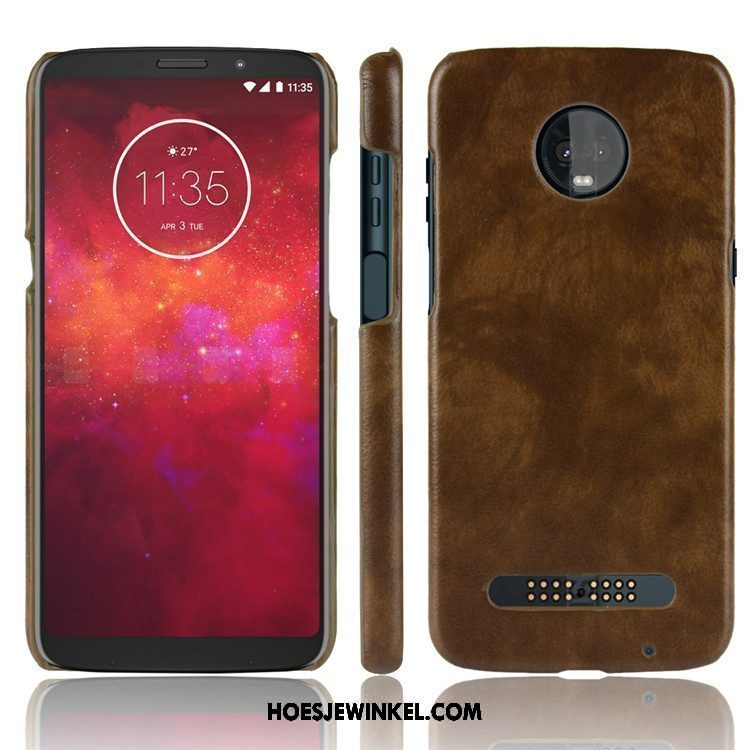 Moto Z3 Play Hoesje Mobiele Telefoon Hoes Bescherming, Moto Z3 Play Hoesje Hard Anti-fall