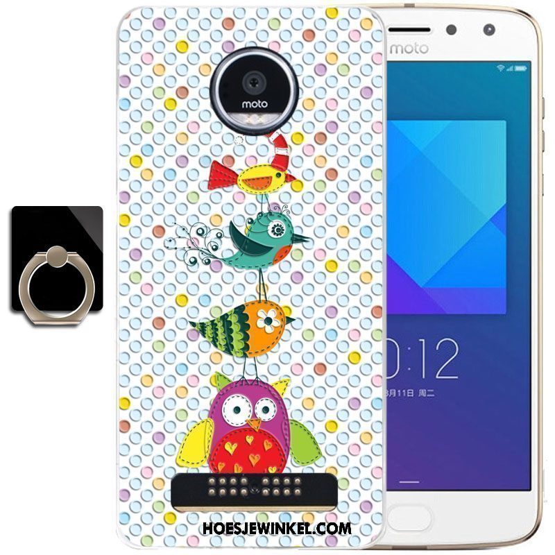 Moto Z3 Play Hoesje Mobiele Telefoon Trend All Inclusive, Moto Z3 Play Hoesje Blauw Hoes