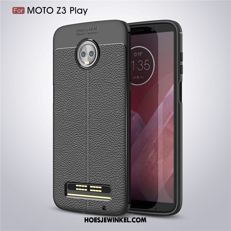 Moto Z3 Play Hoesje Siliconen Ster Bescherming, Moto Z3 Play Hoesje Groen All Inclusive