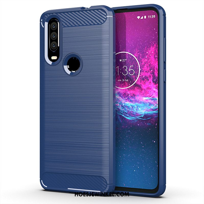 Motorola One Action Hoesje Anti-fall Mobiele Telefoon Bescherming, Motorola One Action Hoesje Eenvoudige Siliconen