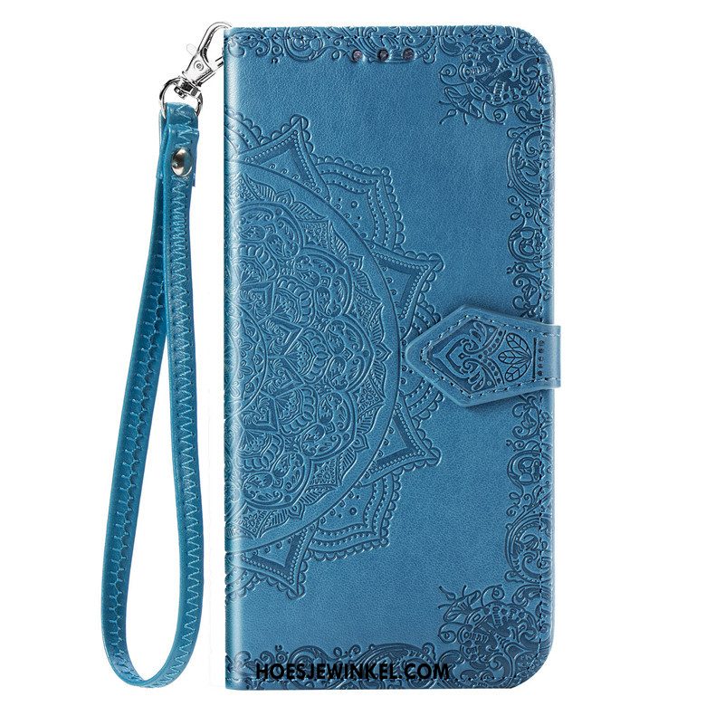 Motorola One Hyper Hoesje Leren Etui Bescherming Anti-fall, Motorola One Hyper Hoesje Groen Mobiele Telefoon