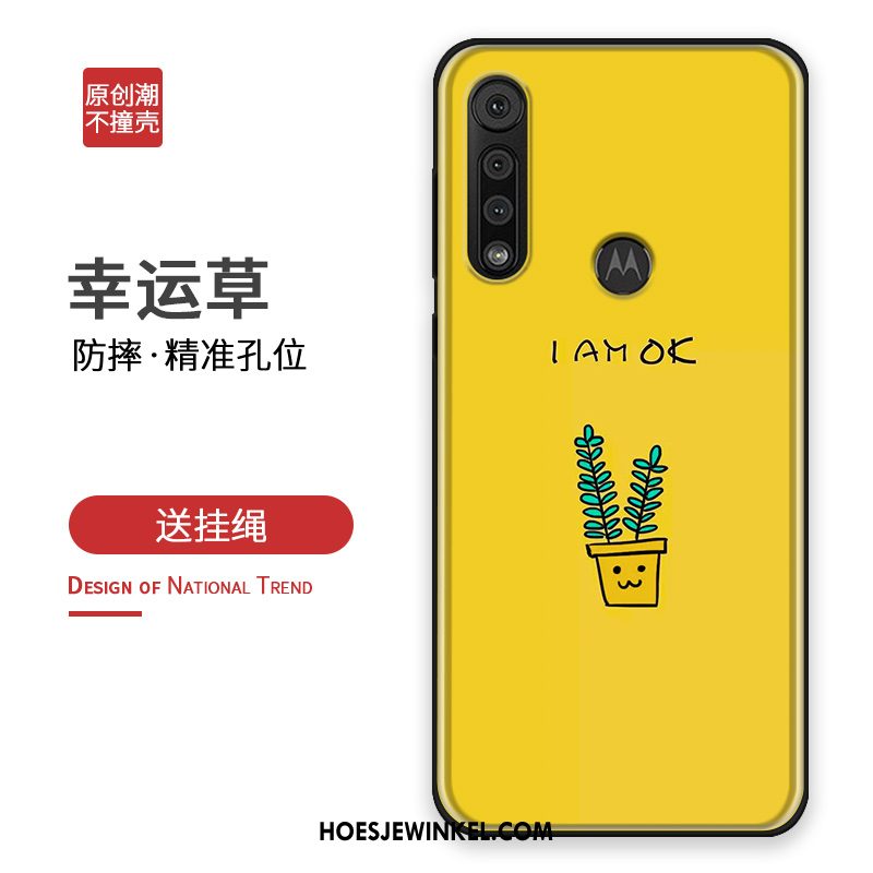 Motorola One Macro Hoesje All Inclusive Siliconen Hoes, Motorola One Macro Hoesje Anti-fall Bescherming