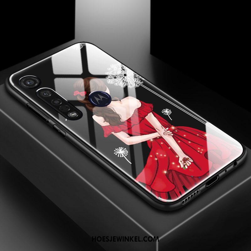 Motorola One Macro Hoesje Glas Pas Persoonlijk, Motorola One Macro Hoesje Hoes Net Red