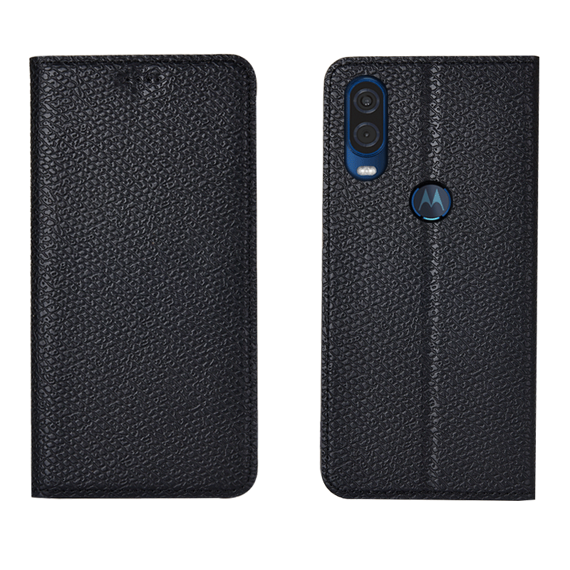 Motorola One Vision Hoesje Bescherming Mesh Mobiele Telefoon, Motorola One Vision Hoesje Anti-fall Folio