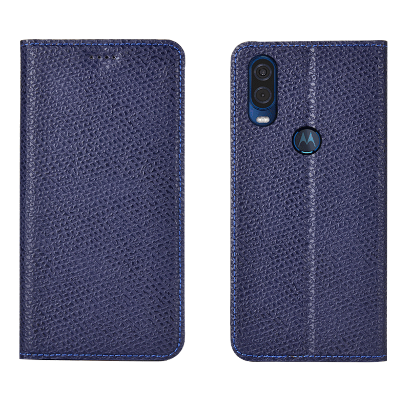 Motorola One Vision Hoesje Bescherming Mesh Mobiele Telefoon, Motorola One Vision Hoesje Anti-fall Folio