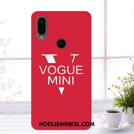 Motorola One Vision Hoesje Donkerblauw Hoes Mobiele Telefoon, Motorola One Vision Hoesje Geschilderd