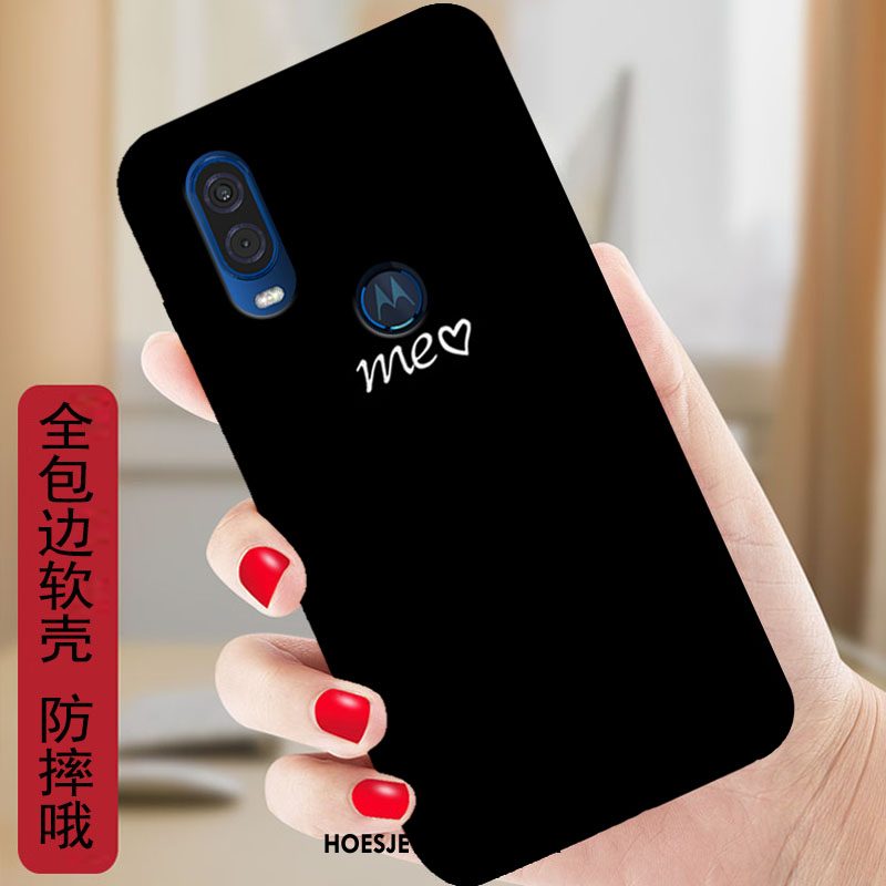 Motorola One Vision Hoesje Zacht Rood Hoes, Motorola One Vision Hoesje Mobiele Telefoon Bescherming