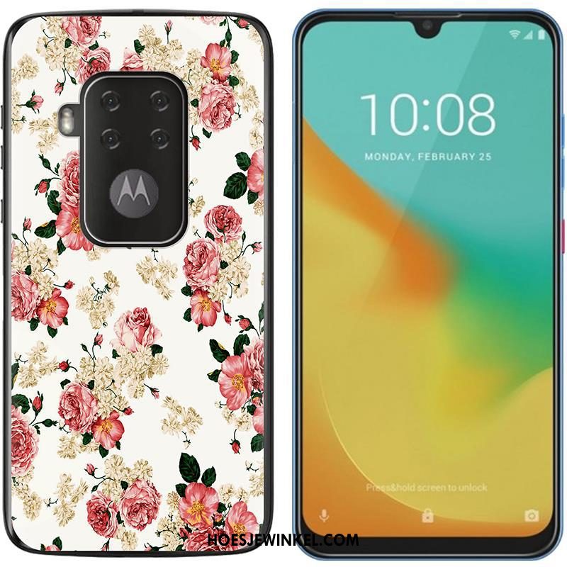 Motorola One Zoom Hoesje Purper Zacht Trend, Motorola One Zoom Hoesje Geschilderd Nieuw