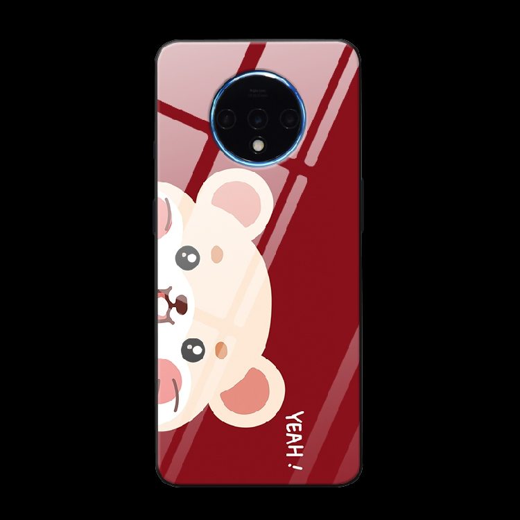 Neplus 7t Hoesje Mobiele Telefoon Glas Rat, Neplus 7t Hoesje Rood Pas