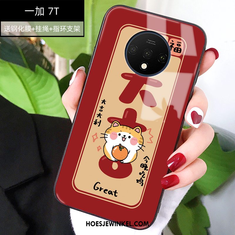 Neplus 7t Hoesje Net Red Hoes Trendy Merk, Neplus 7t Hoesje Glas Bescherming