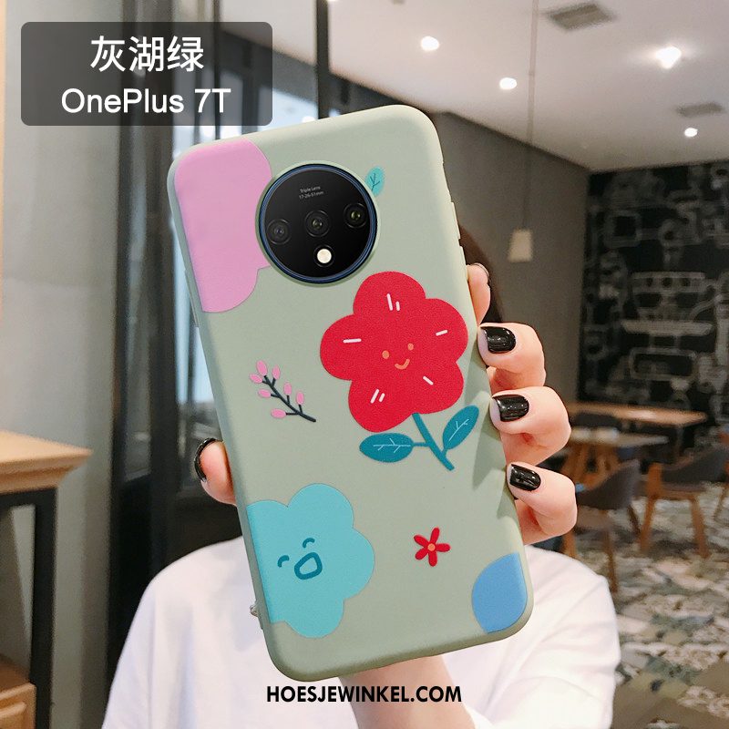 Neplus 7t Hoesje Trendy Merk Net Red Bloemen, Neplus 7t Hoesje Mobiele Telefoon Siliconen