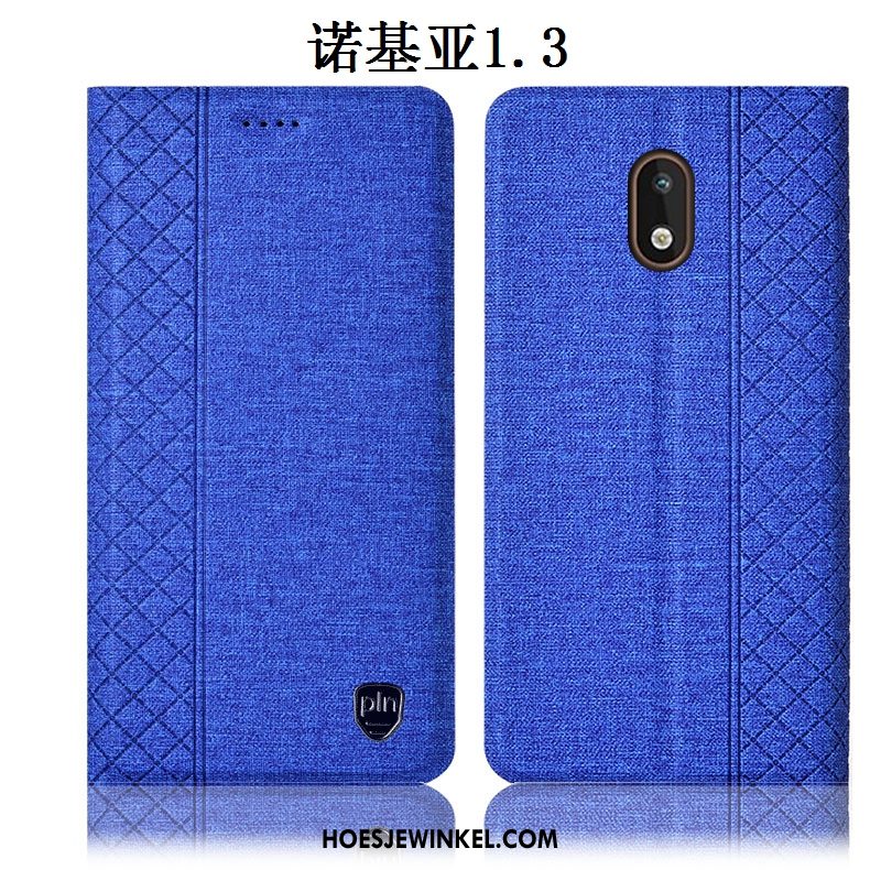 Nokia 1.3 Hoesje Hoes Anti-fall Roze, Nokia 1.3 Hoesje Katoen En Linnen All Inclusive
