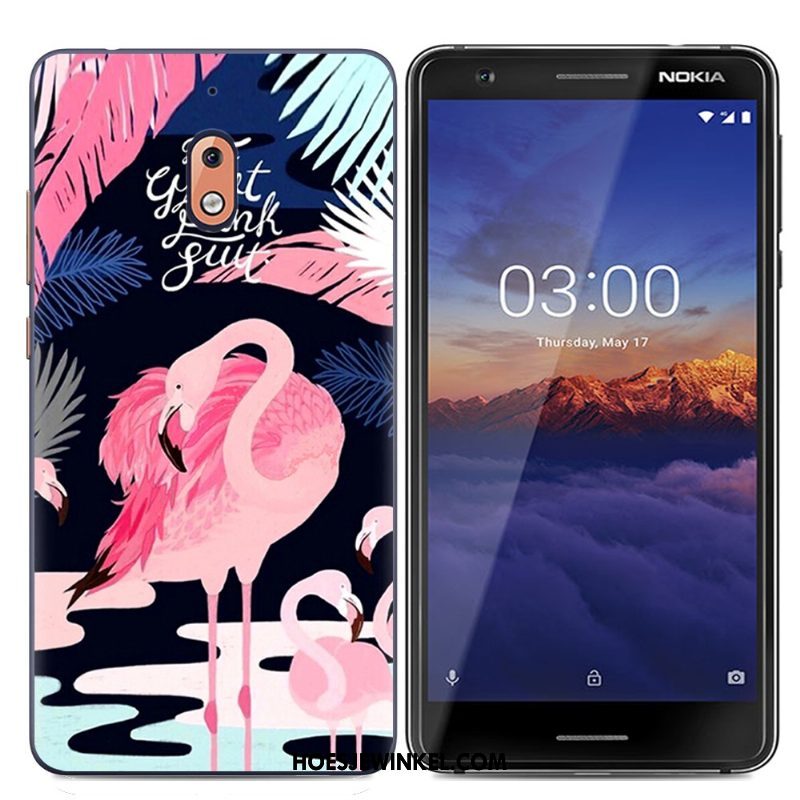 Nokia 2.1 Hoesje Mooie Zacht Blauw, Nokia 2.1 Hoesje Scheppend Trend